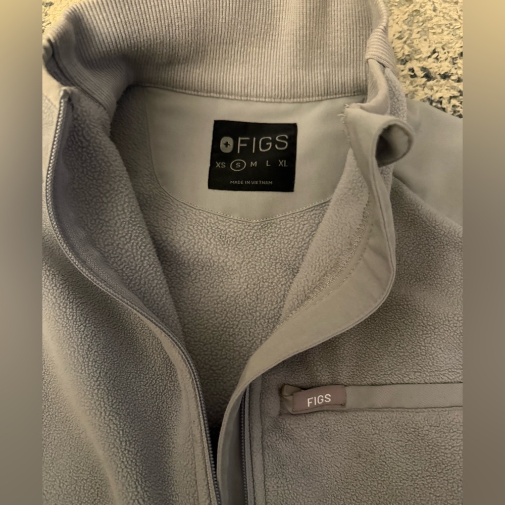 Figs scrubs fleece vest - Picture 2 of 3